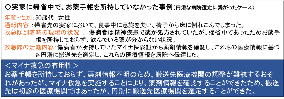 円滑な病院選定に繋がったケース2
