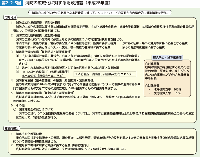 第2-2-5図　消防の広域化に対する財政措置（平成28年度）