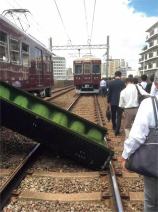 大阪市　鉄道の運転休止の状況