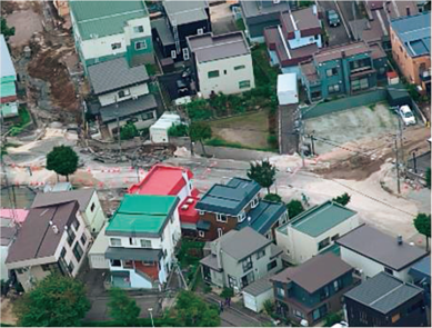 札幌市　液状化現象の被害状況＜1＞