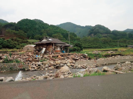 平成29 年7月九州北部豪雨 被害状況の写真