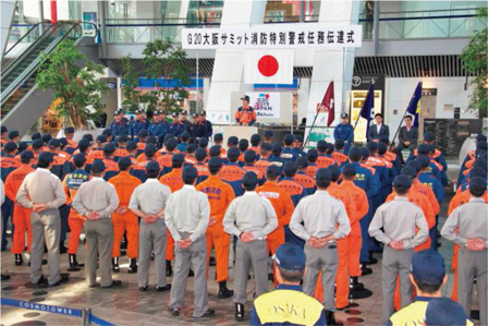 消防庁長官による激励