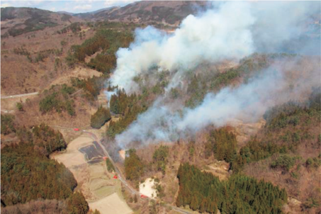 平成31年4月　福島県郡山市で発生した林野火災