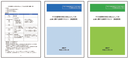 第3-1-9図　止血に関する教育カリキュラム及びテキスト