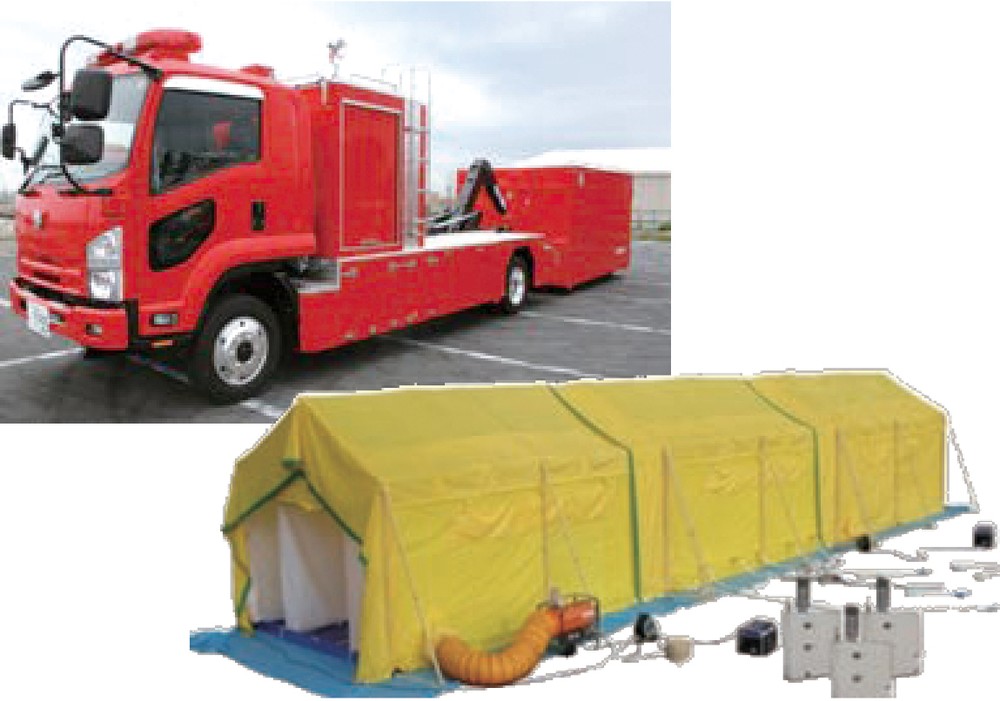 大型除染システム搭載車