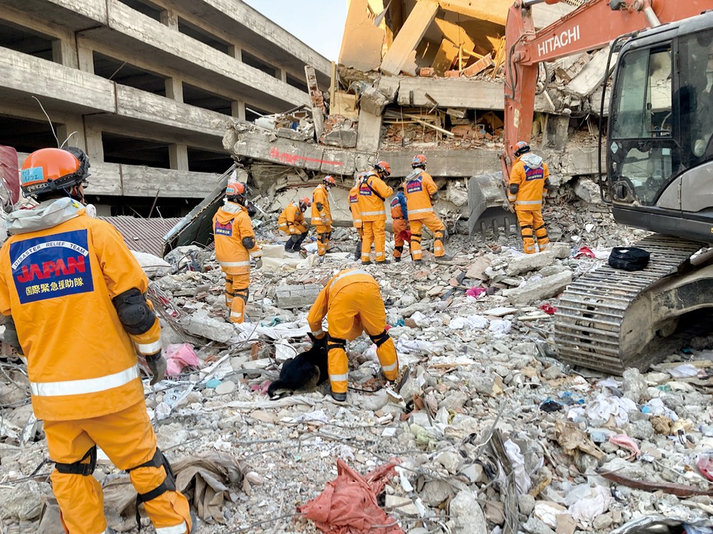 カフラマンマラシュでの捜索救助活動トルコ共和国地震災害（令和5年2月派遣）