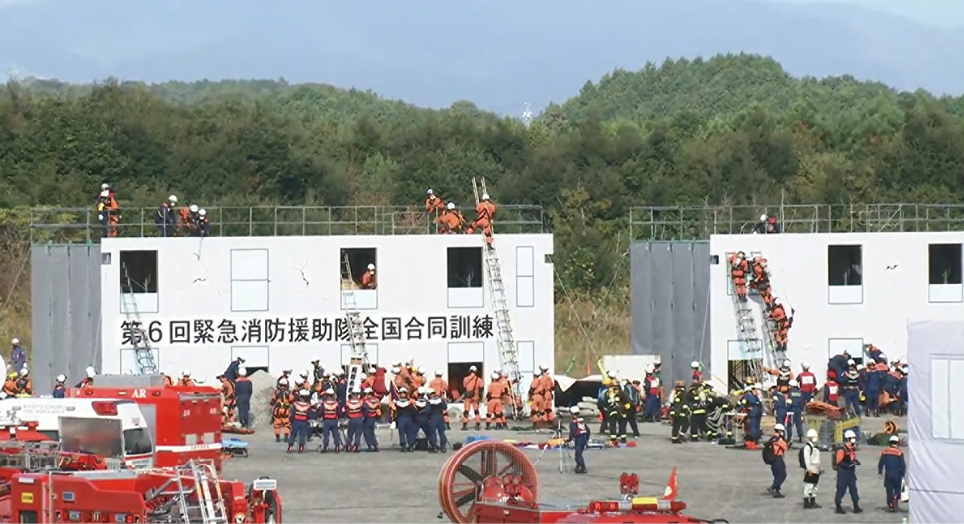 第6回緊急消防援助隊全国合同訓練の様子
