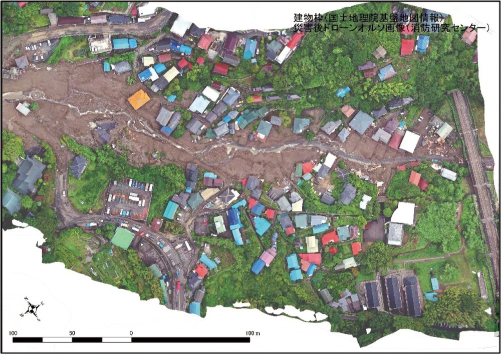 特集7-5図 ドローン撮影により作成した土石流発生現場の画像