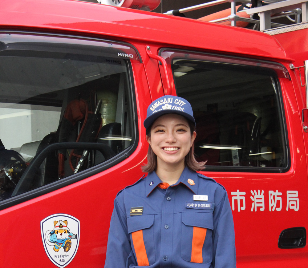 那須野 純花さん 代 神奈川県 川崎市幸消防団 インタビュー 女性消防団員の紹介 消防団 オフィシャルウェブサイト 那須野 純花さん 代 神奈川県 川崎市幸消防団 インタビュー 女性消防団員の紹介 消防団 オフィシャルウェブサイト
