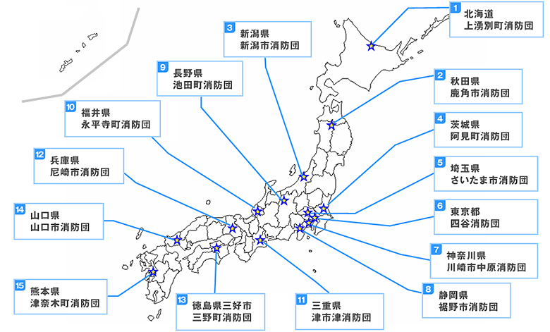 団員数分布図